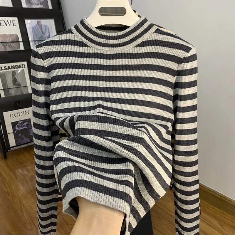 S&S Watches & Jewelry Ho Chi Minh - Plus-Size Damen Mock-Neck Langarm-Oberteil Herbst Winter
