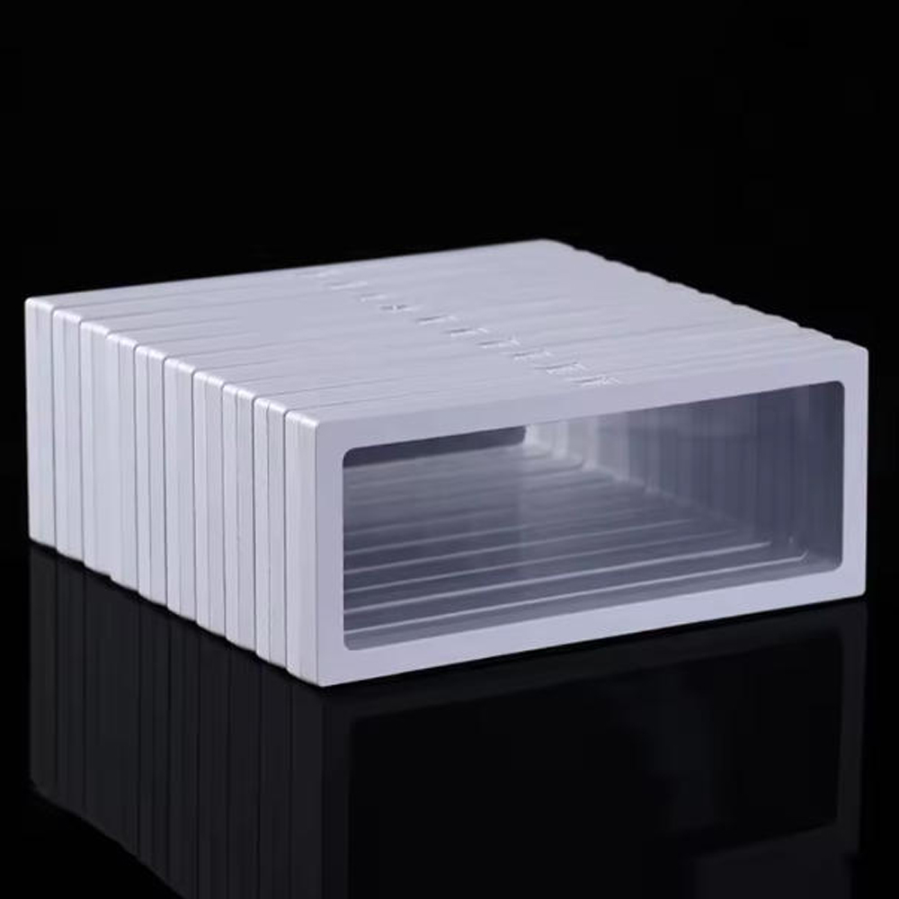 Jewelry Box Watches Bracelets - Weiß, 10 Stück, transparenter schwebender Rahmen-Displayständer,