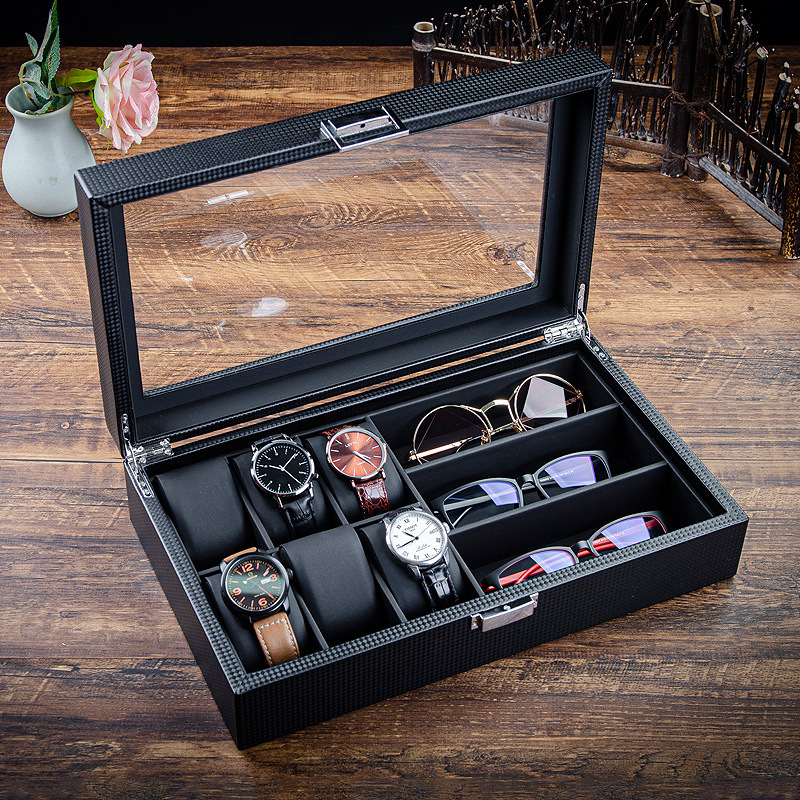 Best Jewelry Watches Women - Uhrenbox, Vitrine, Brillen-Aufbewahrungstasche, Sonnenbrillen-Aufbewahrungsbox, Glasplatte, die