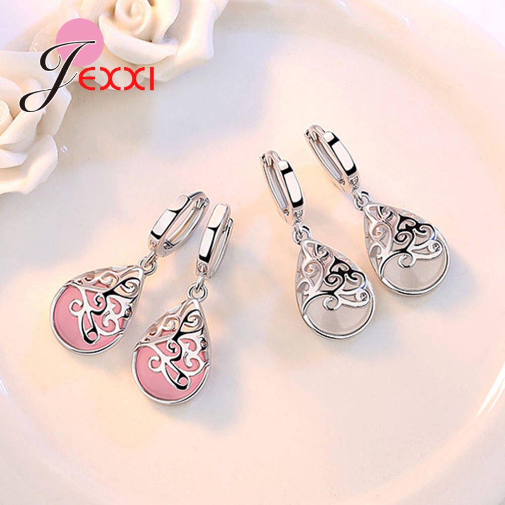 Echte 925 Sterling Silber Mond – Opal Earrings Dangle Bewertung und Preis
