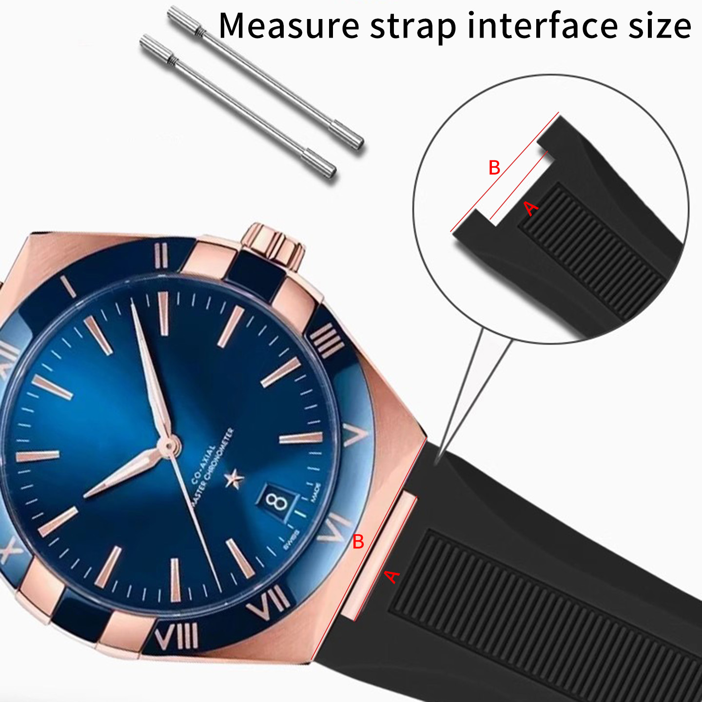Gekerbtes Silikonkautschuk-Uhr – Omega Watch Constellation Bewertung und Preis