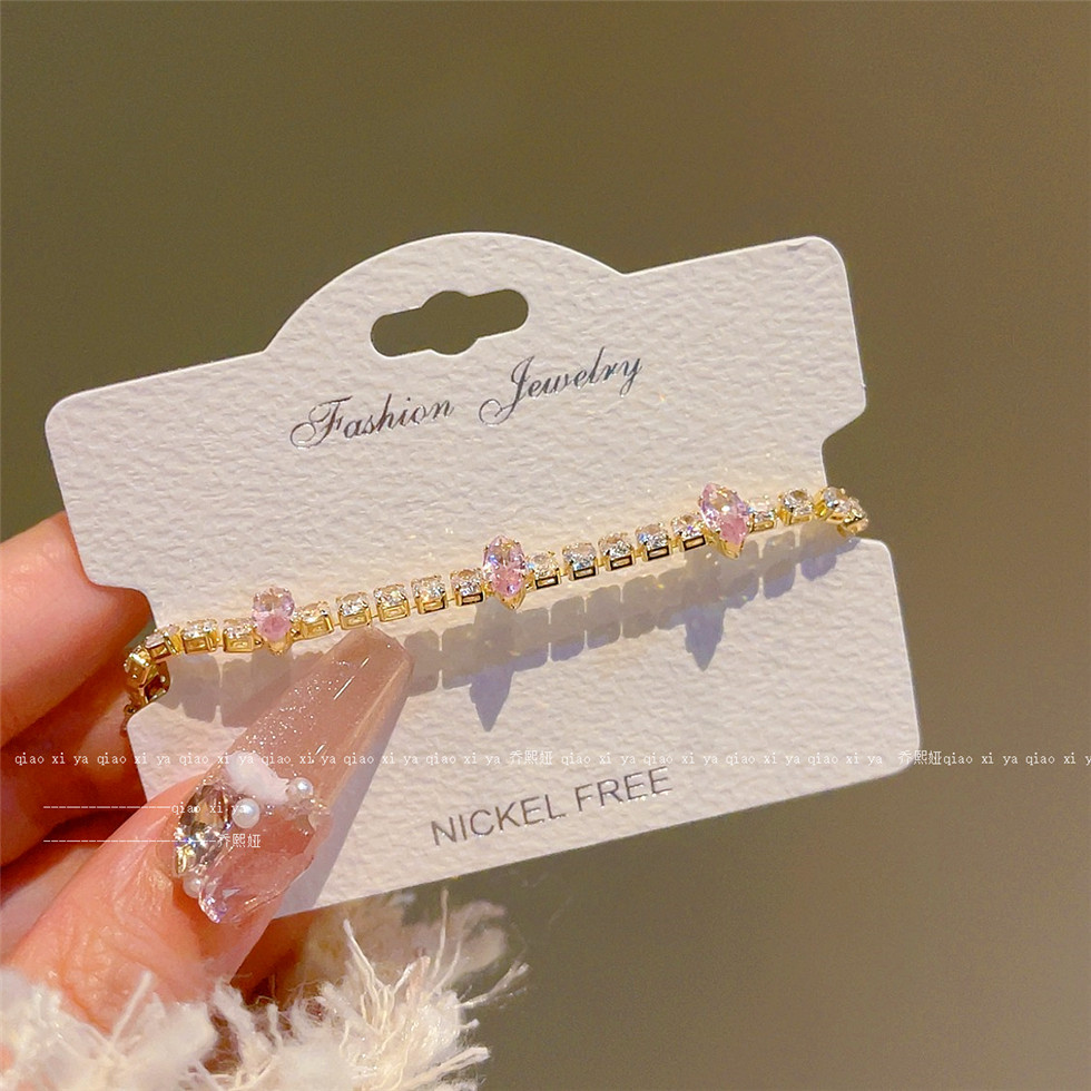 Rosa Volldiamant-Zirkon-Armbän – Best Jewelry Watches Women Bewertung und Preis