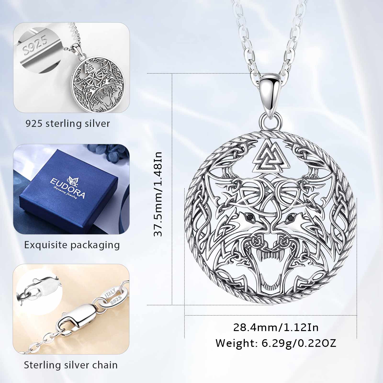 Eudora Wikinger-Wolf-Halskette – Wolf Jewelry & Watches Tampa Reviews Bewertung und Preis
