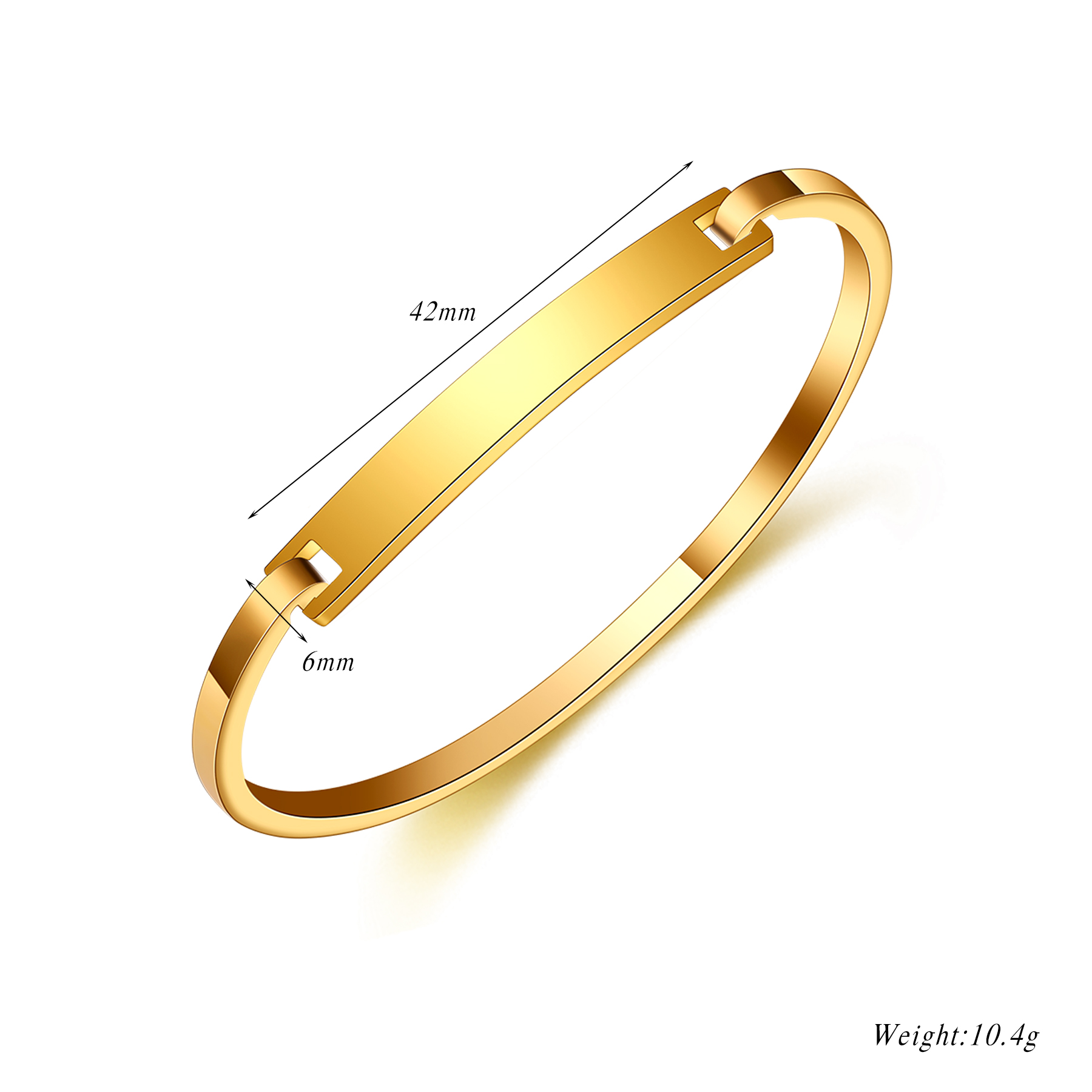 Personalisierter Edelstahl-Arm – Cuff Bangle Bracelet Bewertung und Preis