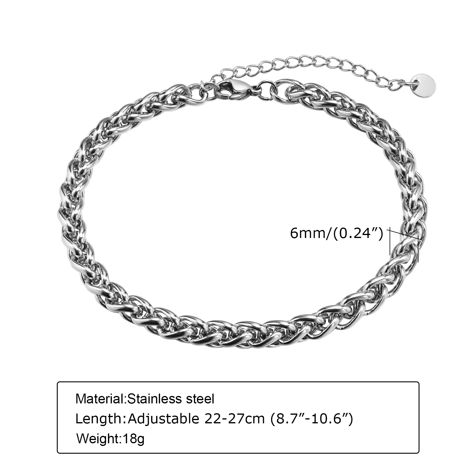 Vnox Kubanische Ketten-Fußkett – Jc Jewelry & Watches Photos Bewertung und Preis