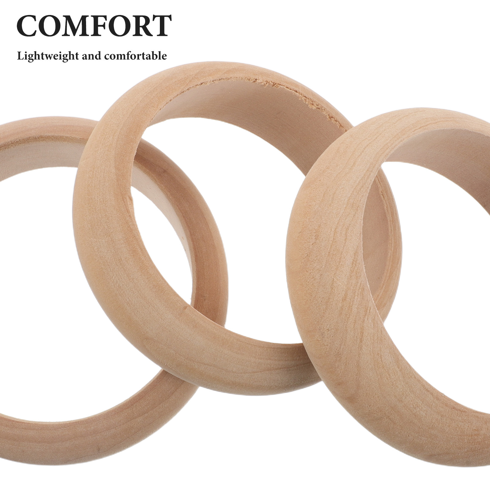 4 Stück Massivholz-Armreifrohl – Cuff Bangle Bracelet Bewertung und Preis