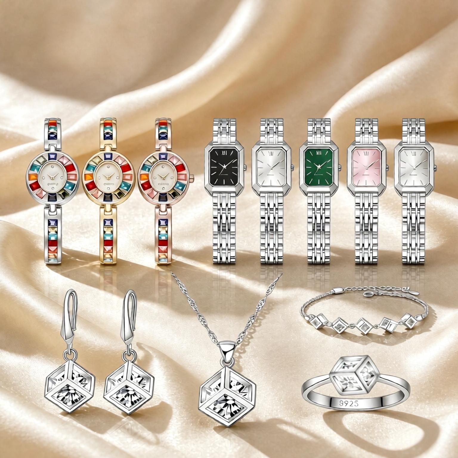Luxuriöses 925 Sterling Silber – Best Jewelry Watches Women Bewertung und Preis