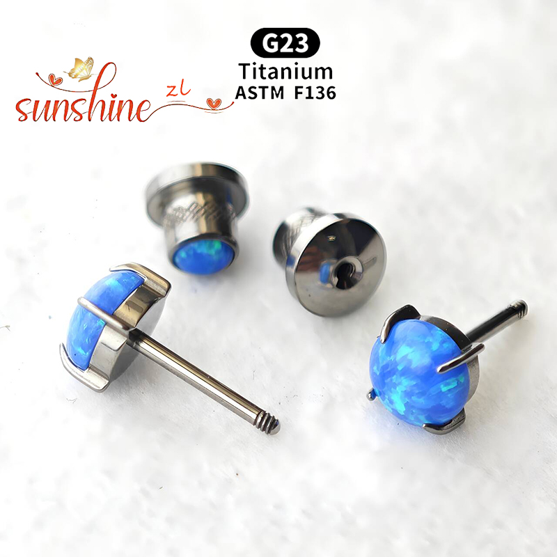 2PCS ASTM F136 Titan Opal Mond – Opal Earrings Dangle Bewertung und Preis