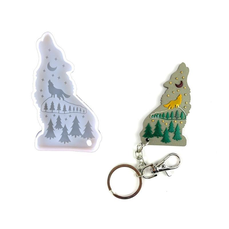 A52E Shiny Wolf Schlüsselbund  – Wolf Jewelry & Watches Tampa Reviews Bewertung und Preis