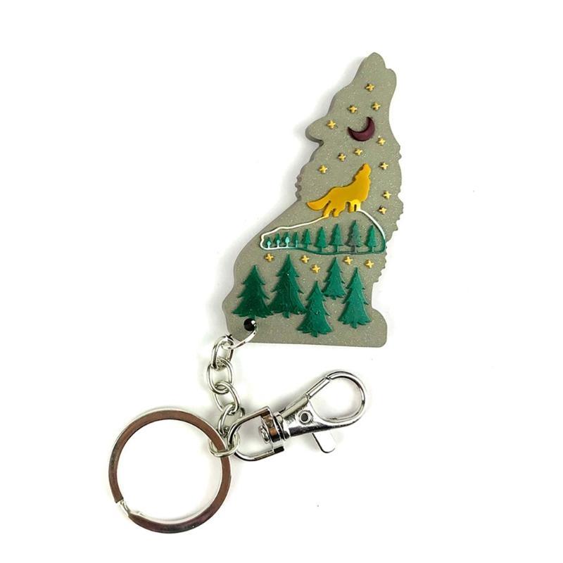 A52E Shiny Wolf Schlüsselbund  – Wolf Jewelry & Watches Tampa Reviews Bewertung und Preis