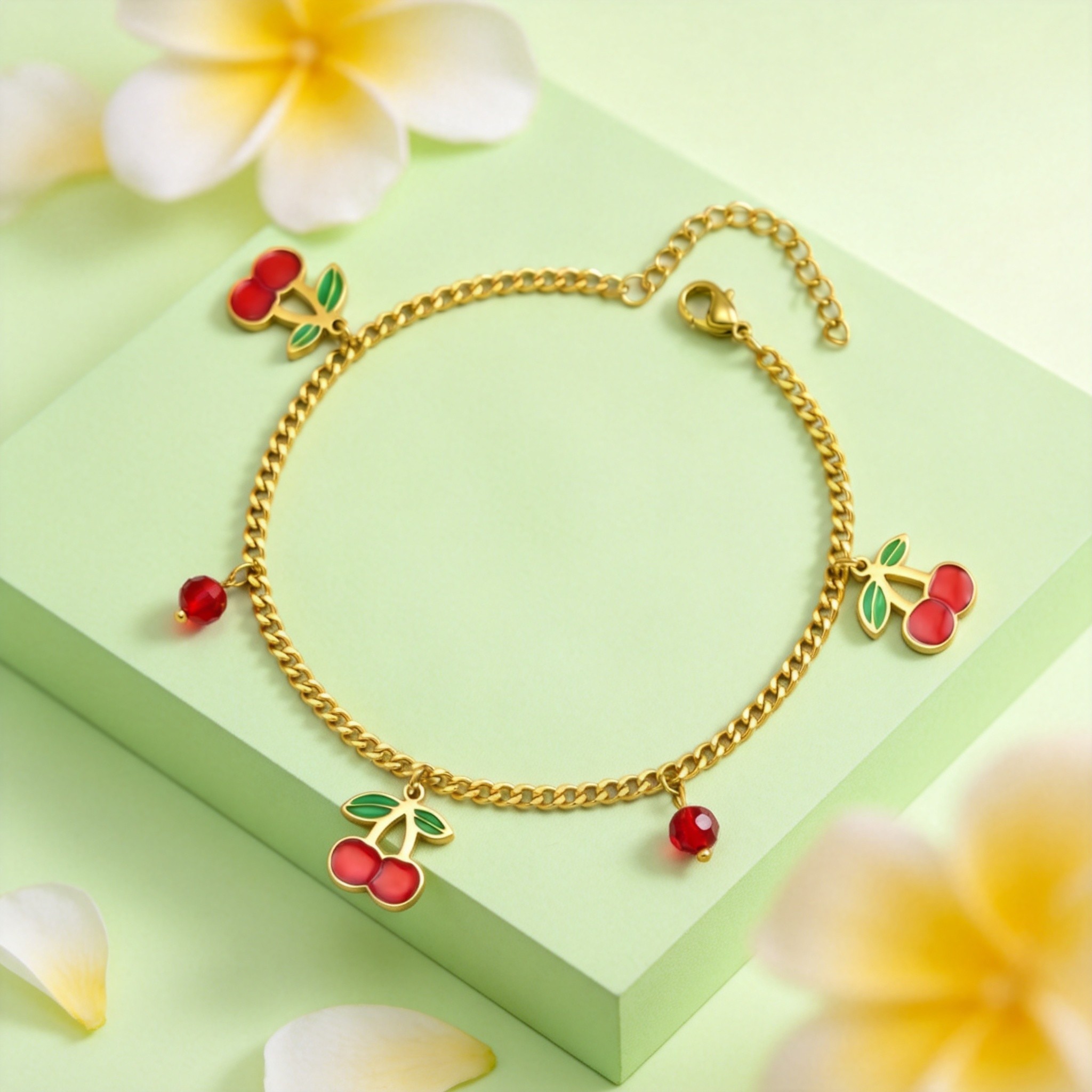 Süße Edelstahl-Kirschen-Fußket – Jc Jewelry & Watches Photos Bewertung und Preis