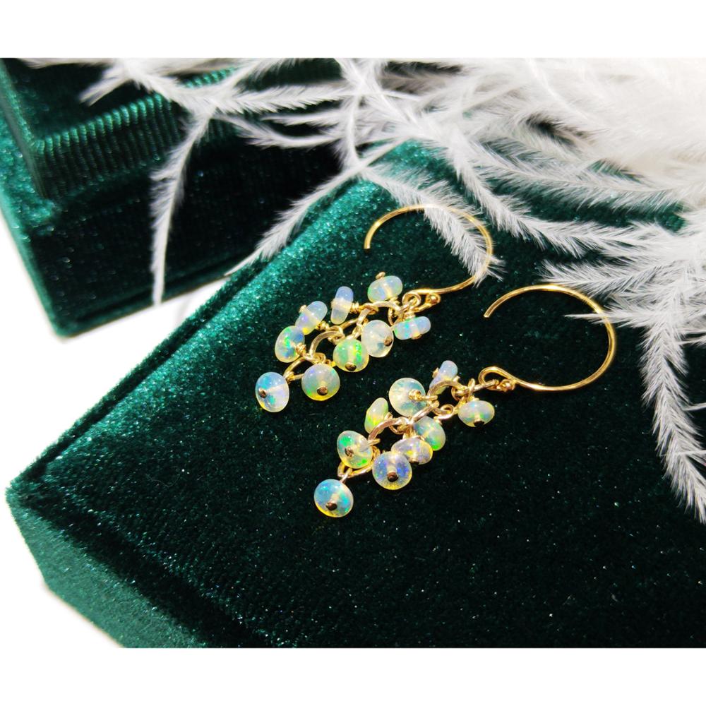 Lii Ji Natürliche Äthiopien Op – Opal Earrings Dangle Bewertung und Preis