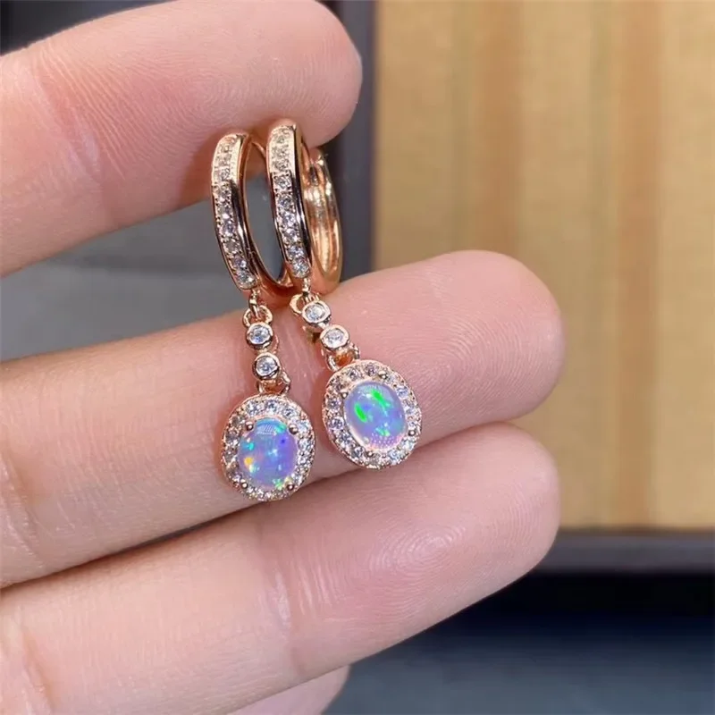 Neue natürliche Opal-Ohrringe  – Opal Earrings Dangle Bewertung und Preis