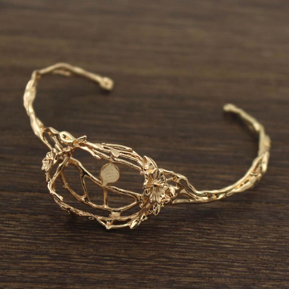 5 Stück Blumen-Blatt-Ranken-Ar – Cuff Bangle Bracelet Bewertung und Preis