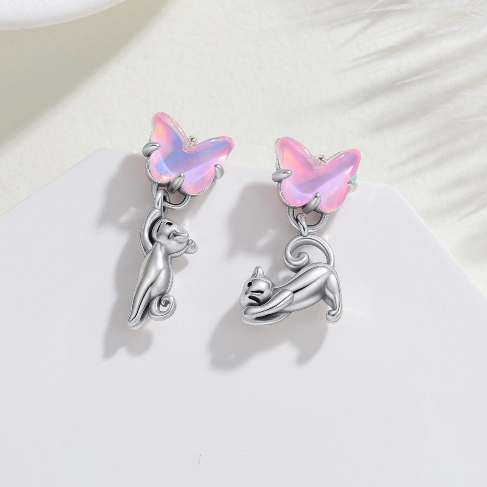 Asymmetrische Ohrringe aus 925 – Opal Earrings Dangle Bewertung und Preis